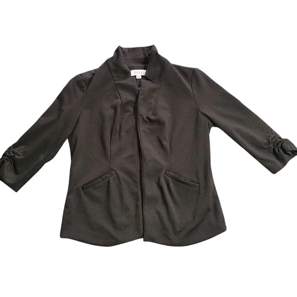Elle Three Quarter Sleeve Blazer Size Small